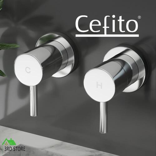 Cefito Bathroom Tap Shower Twin Tap Faucet Basin Sink Bath Swivel Chrome