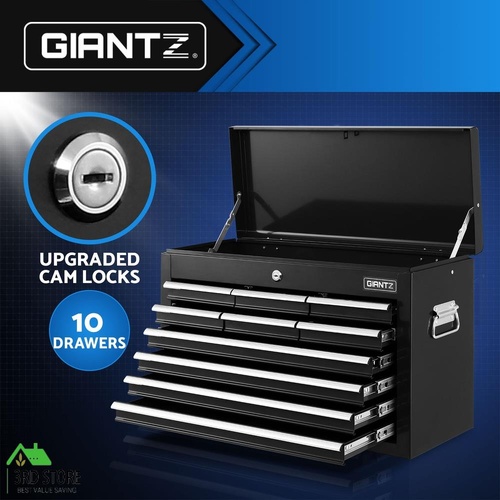 Giantz Tool Box Chest Cabinet Trolley 10 Drawers Toolbox Garage Storage Boxes