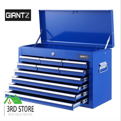 RETURNs Giantz 10-Drawer Tool Box Chest Cabinet Garage Storage Toolbox Blue