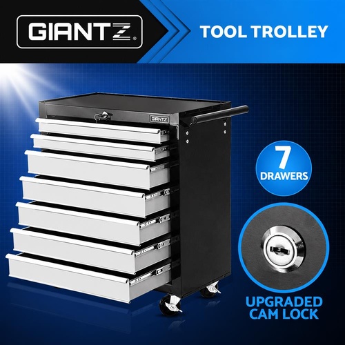 Giantz Tool Box Chest Cabinet Trolley 7 Drawers Toolbox Cart Garage Storage Set
