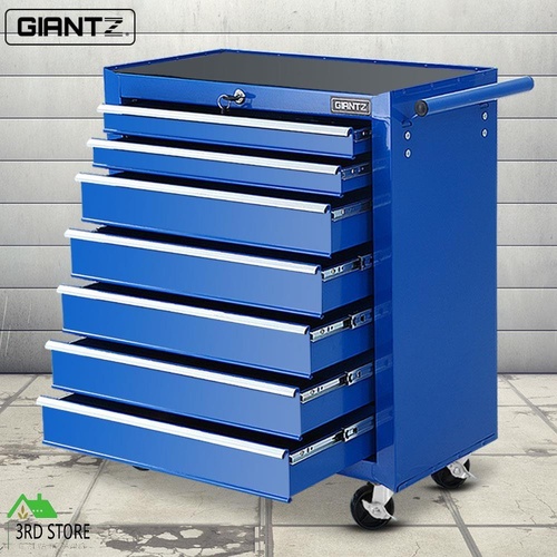 Giantz Tool Box Chest Cabinet Trolley 7 Drawers Trolley Garage Storage Boxes