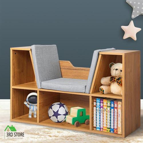 Levede Kids Bookcase Toys Box Shelf Storage Cabinet Container Children Organiser