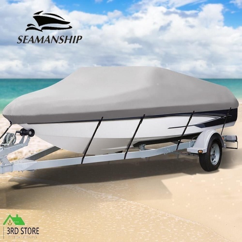 Seamanship 14-16 ft Boat Cover Trailerable Marine Waterproof 600D Heavy Duty