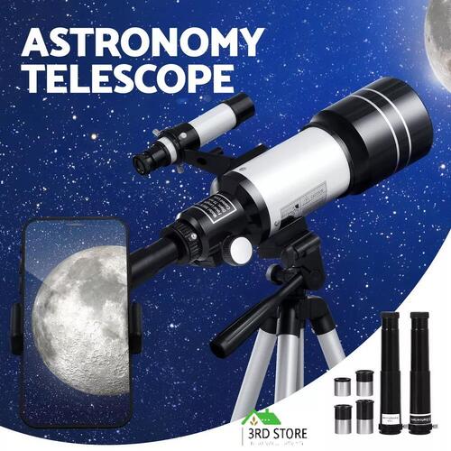 Portable 150X HD Astronomy Telescope with Tripod Optical Outdoor for Kids Adults