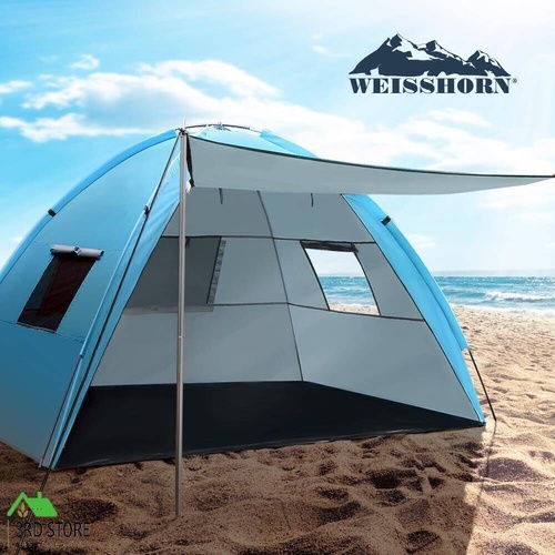 Weisshorn Camping Tent Beach Tents Hiking Sun Shade Shelter Fishing 2-4 Person