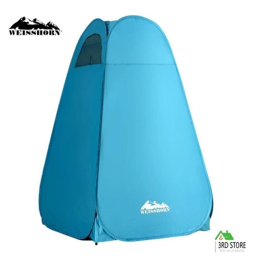 Weisshorn Pop-up Shower Tent Camping Outdoor Toilet Privacy Change Room Blue