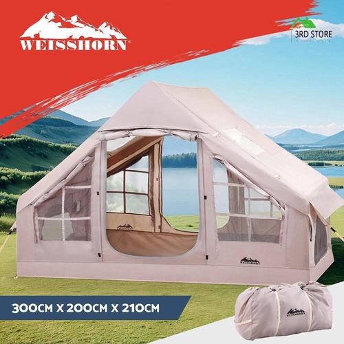 RETURNs Weisshorn Pop Up Inflatable Beach Tent Camping Sun Shelter 6 Person 300 x 200CM