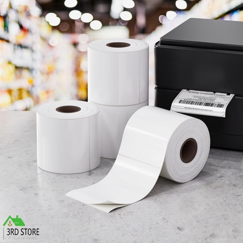 4 Rolls Direct Thermal Labels Paper Printer Paper BarcodeÂ Shipping Stickers