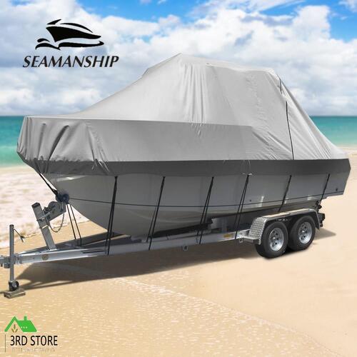 Seamanship 17-19ft Boat Cover Trailerable Jumbo 600D Waterproof Marine Grade