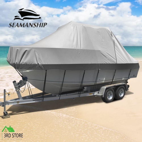 Seamanship 21-23ft Boat Cover Trailerable Jumbo 600D Waterproof Heavy Duty