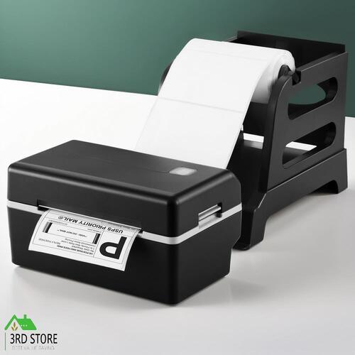 RETURNs Thermal Label Printer Shipping Address Barcode USB Label Maker with Stand