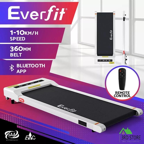 RETURNs Everfit Treadmill Electric Walking Pad Home Gym Office Fitness 360mm White