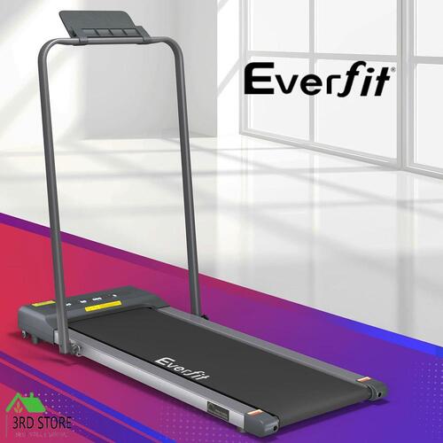 Everfit Treadmill Electric Walking Pad Home Gym Office Fitness 380mm Grey