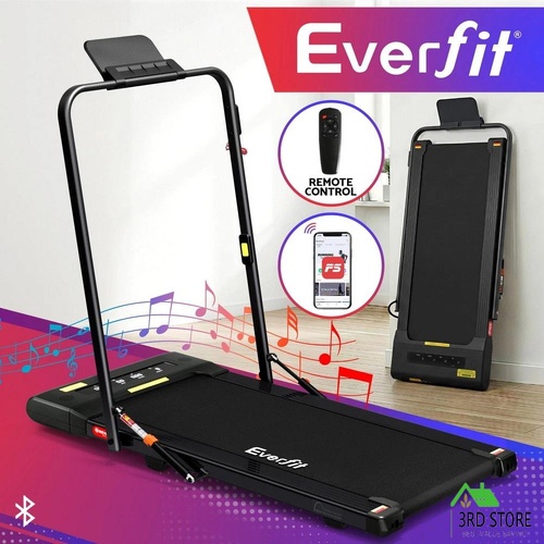 RETURNs Everfit Treadmill Electric Walking Pad Under Desk Home Gym Fitness 400mm Black