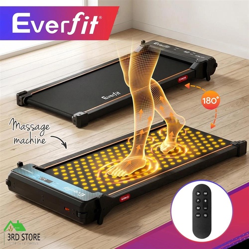 Everfit Walking Pad Treadmill Dual-Sided Under Desk Treadmill with Foot Massage