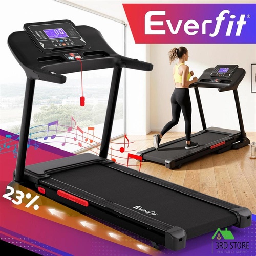 Everfit Treadmill Electric Auto Incline Home Gym Exercise Machine Fitness 52cm
