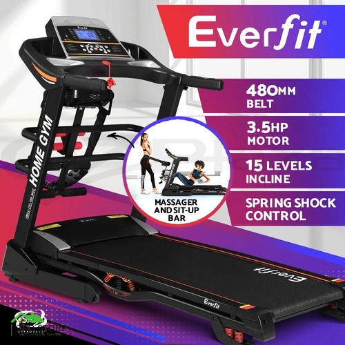 Everfit Electric Treadmill Auto Incline Home Gym Exercise Run Machine Fitness