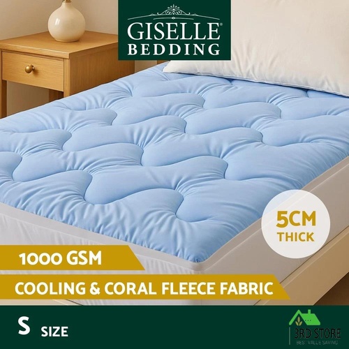 Giselle 5cm Mattress Topper Pillowtop toppers Double-Sided Single