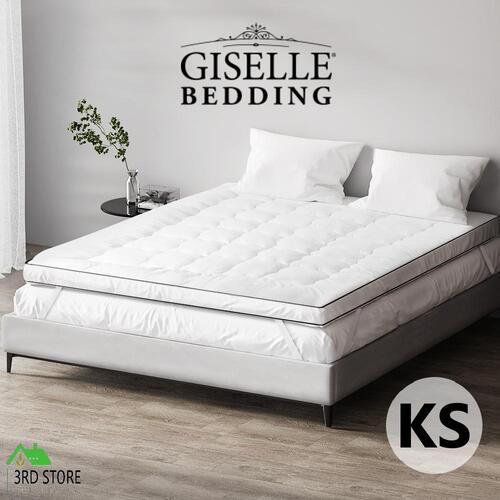 Giselle Bedding Mattress Topper Pillowtop Toppers Protector Cover Pad KS