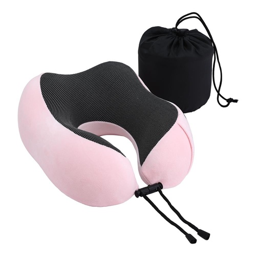 Wanderlite Travel Pillow for Airplanes Memory Foam Neck Pillows for Traveling, Soft & Washable Cover with Storage Bag, Portable Plane Accessories for 