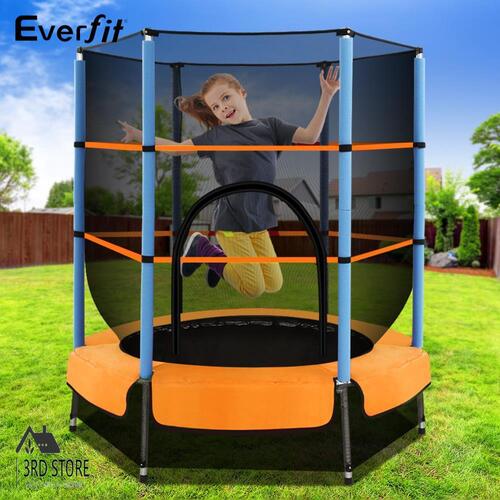 Everfit 4.5FT Trampoline Round Trampolines Kids Enclosure Outdoor Indoor Gift
