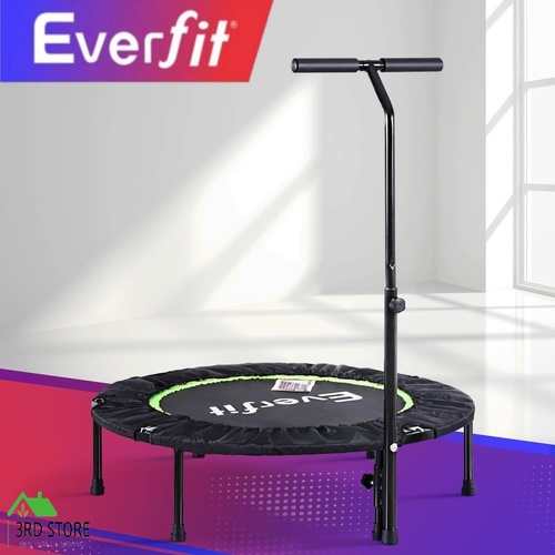 Everfit 40inch Fitness Foldable Trampoline Jumping Rebounder Home Gym Handrail