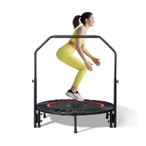 40" Mini Foldable Trampoline for Adults 450/600 LB Rebounder Pink