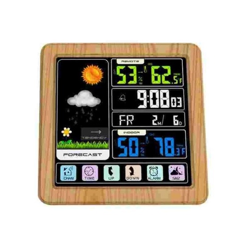 Screen Indoor And Outdoor Temperature Humidity Meter Clock Weather Forecast Stat