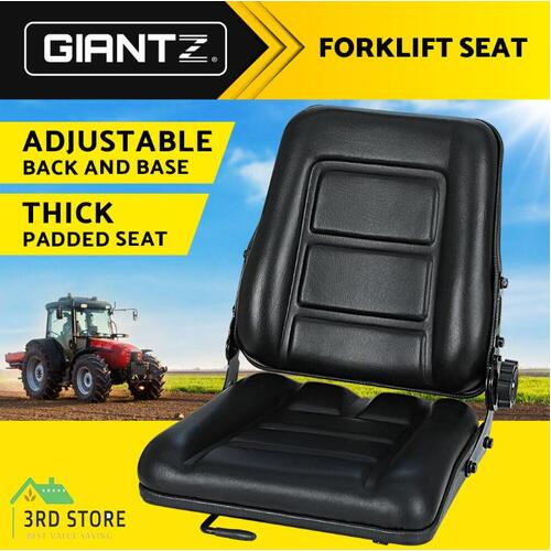 Giantz Adjustable Tractor Seat Forklift Excavator Truck Universal Backrest Chair