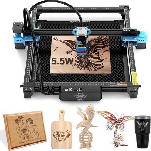 Twotrees TTS-55 V2.0 Laser Engraver 40W Machine, 32 Bit Motherboard for Cutting
