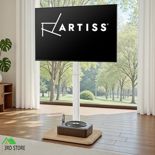 Artiss TV Stand 24-55" Swivel Height Adjustable Floor Mount Bracket With Wheels