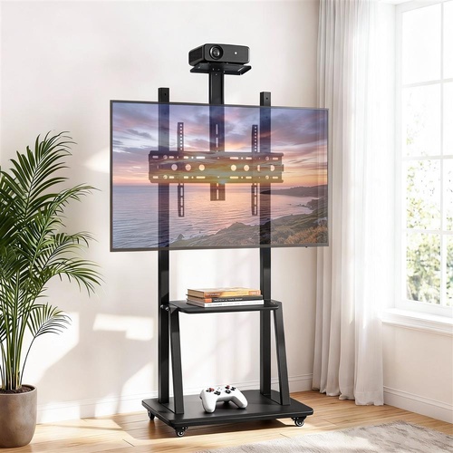 Artiss TV Stand 32-70" Universal Mobile Adjustable Height TV Stand with Wheels