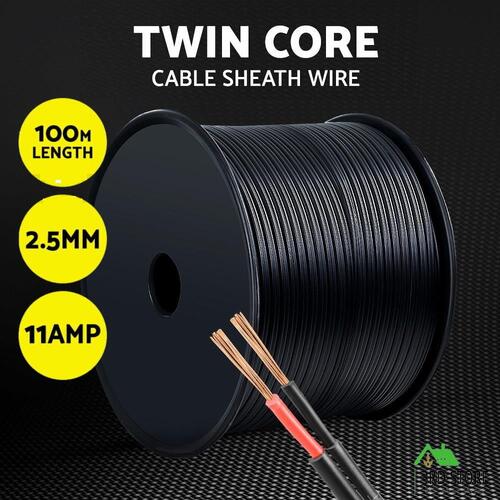 2.5MM Twin Core Wire Electrical Cable Electric Extension 100M Car 450V 2 Sheath