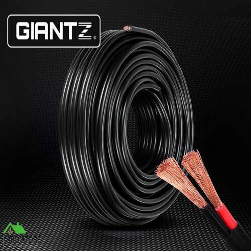Giantz 4MM 10M Twin Core Wire Electrical Cable Extension Car 450V 2 Sheath