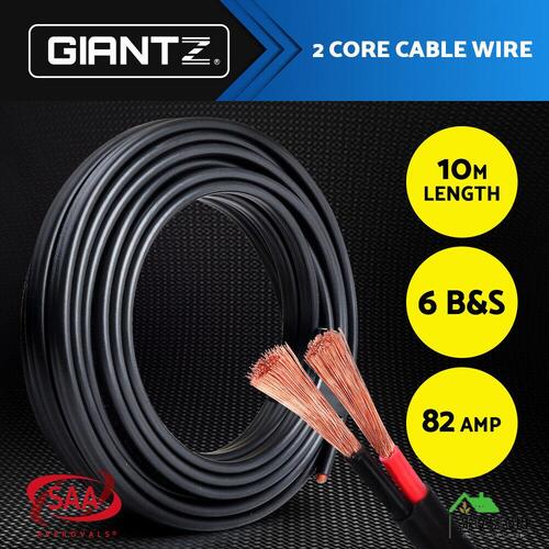 Twin Core Wire Electrical Automotive Cable 2 Sheath 12V 10M 6B&S