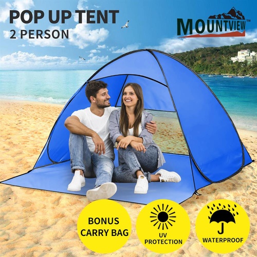 Mountview Pop Up Beach Tent Camping Portable Hiking Tents 2/4 Person Shelter