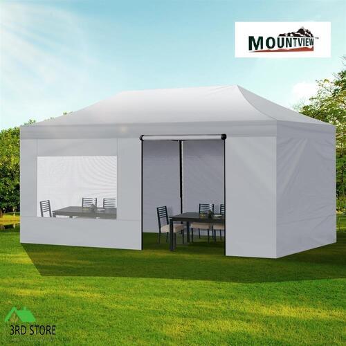 RETURNs Mountview Gazebo TentOutdoor Marquee Gazebos 3x6 Camping Canopy Mesh Side Wall
