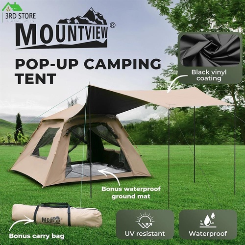 Mountview Instant Pop up Tent Automatic Camping Tarp Canopy 5-8 Person Family