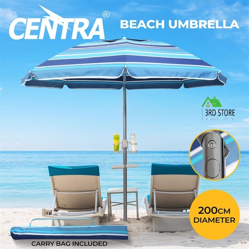 Centra Beach Umbrellas Outdoor Tilting Garden Patio Tropical Shelter Parasoll