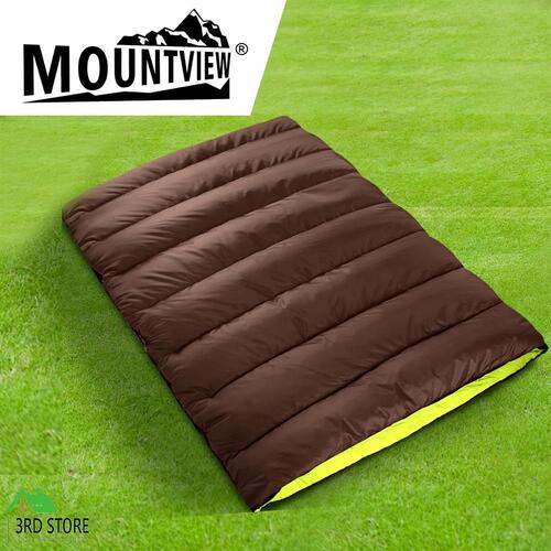 Mountview Sleeping Bag Double Bags Outdoor Camping Hiking Thermal -10? Tent Sack