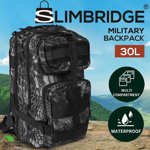 30L Military Tactical Backpack Rucksack Hiking Camping Outdoor Trekking Army Bag