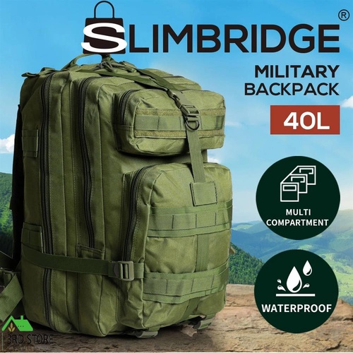 40L Military Tactical Backpack Hiking Camping Rucksack Outdoor Trekking Army Bag