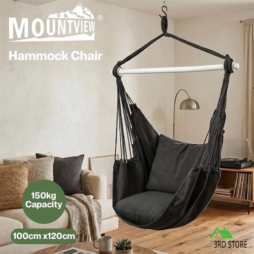 Mountview Garden Hammock Chair Hanging Swing Seat 2 Cushions Outdoor Camping