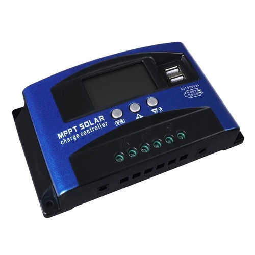 30A Solar Panel Charge Controller 12V 24V Regulator Auto Dual USB Mppt Battery