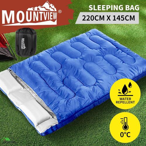 Mountview Sleeping Bag Double Bags Outdoor Camping Thermal 0-18 deg Hiking Tent