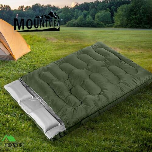 Mountview Sleeping Bag Double Bags Outdoor Camping Thermal 0C-18C Hiking Tent
