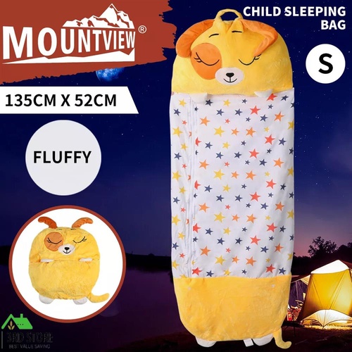 Mountview Sleeping Bag Child Pillow Kids Bags Happy Napper Gift Toy Dog 135cm S