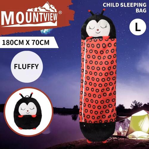 Mountview Sleeping Bag Child Pillow Stuffed Toy Kids Gift Toy Ladybug 180cm L