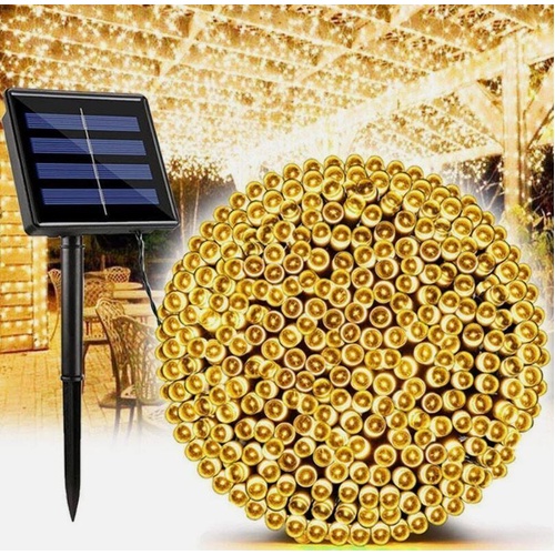 500 LED Solar Powered Fairy String Lights Outdoor Garden Wedding Party