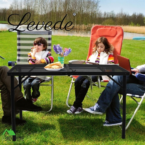 Levede Grill Table BBQ Camping Tables Outdoor Foldable Aluminium Portable Picnic L